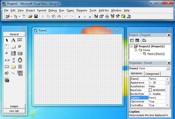 محیط کاری SDI با پنجره های جدا از هم در ویژوال بیسیک
